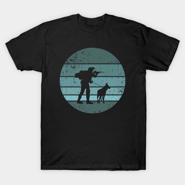 K-9 Team Sunset T-Shirt by GRIM GENT